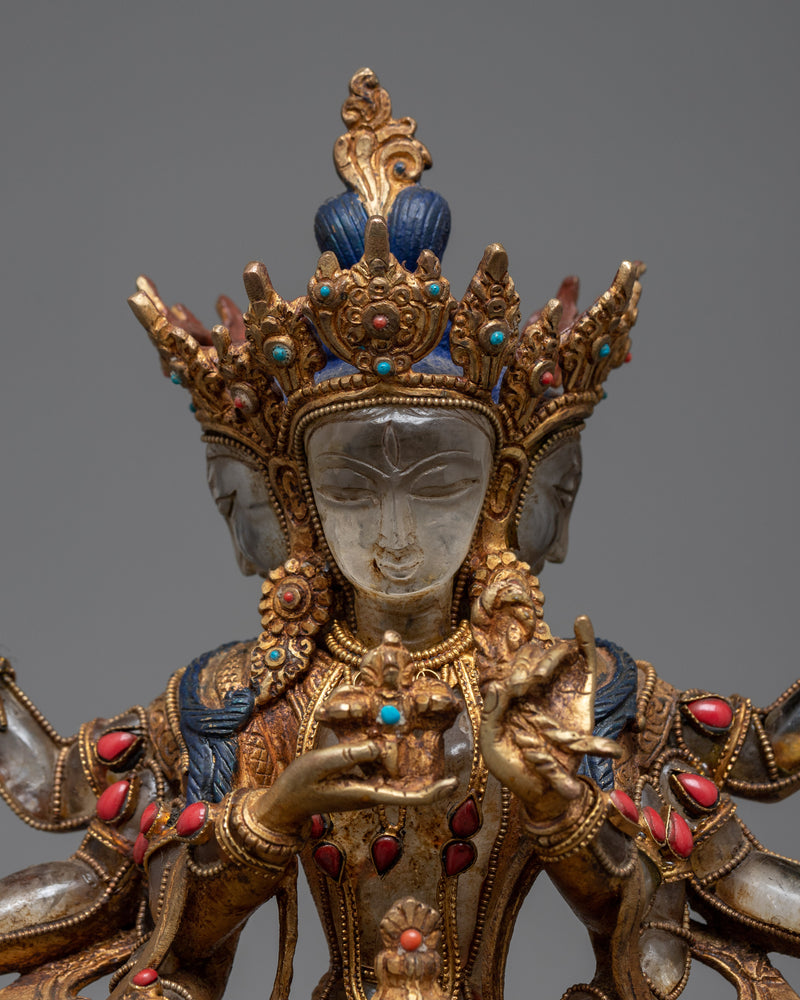 Traditional Namgyalma Copper Statue | Enhance Your Home with Buddhist Art