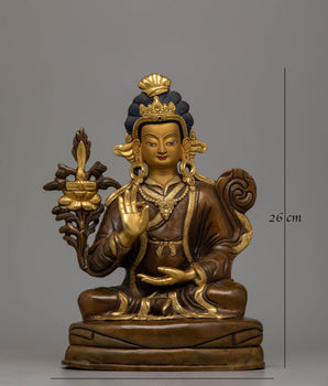 Tibetan Manjushri Statue | Exquisite Copper Sculpture Reflecting Himalayan Artistry