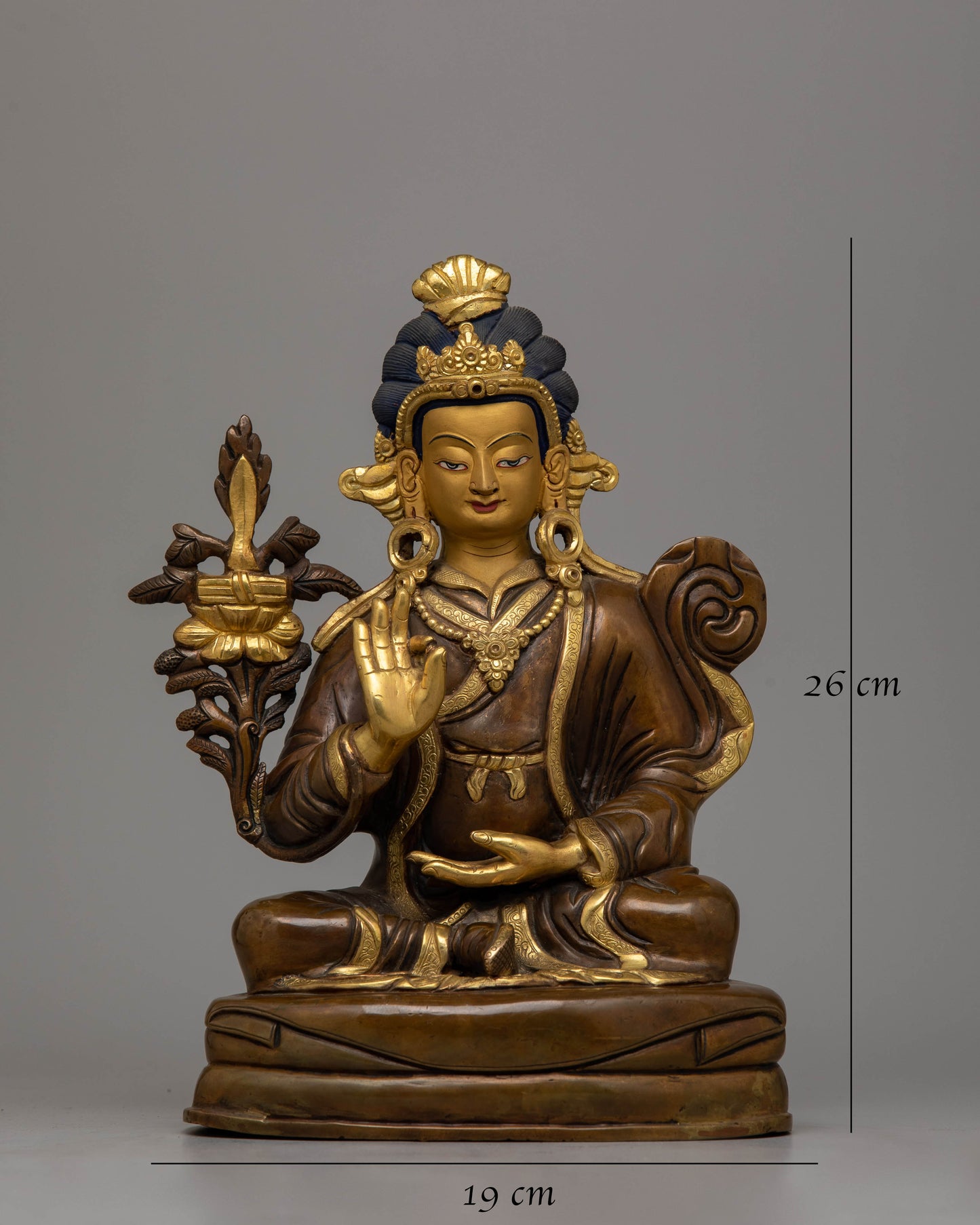 Tibetan Manjushri Statue | Exquisite Copper Sculpture Reflecting Himalayan Artistry