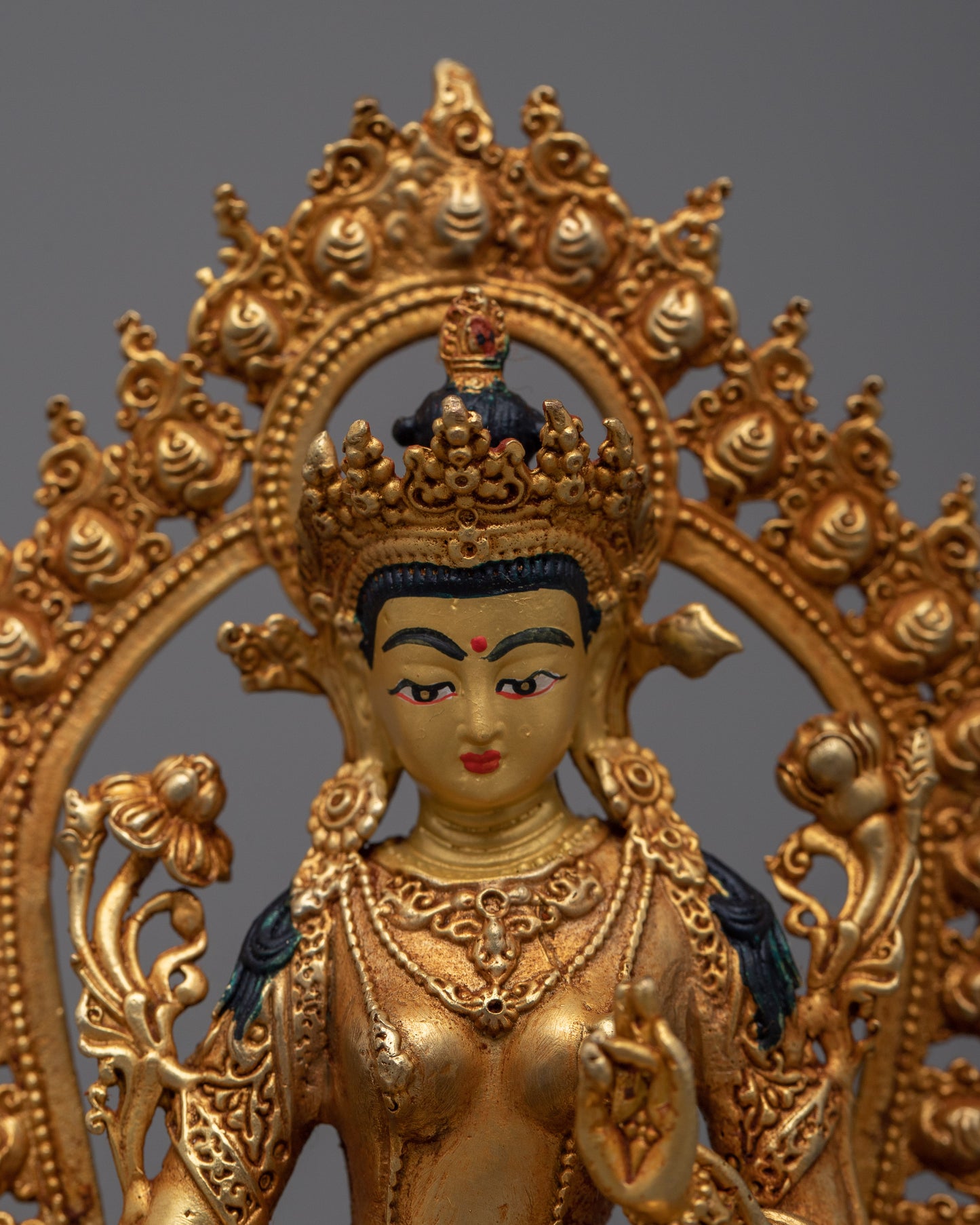 Green Tara Machine Made Statue | Graceful Elegance Crafted with Precision