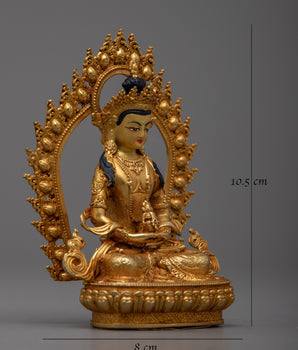 Tiny Buddha Amitayus Statue | Miniature Symbol of Eternal Life and Blessings