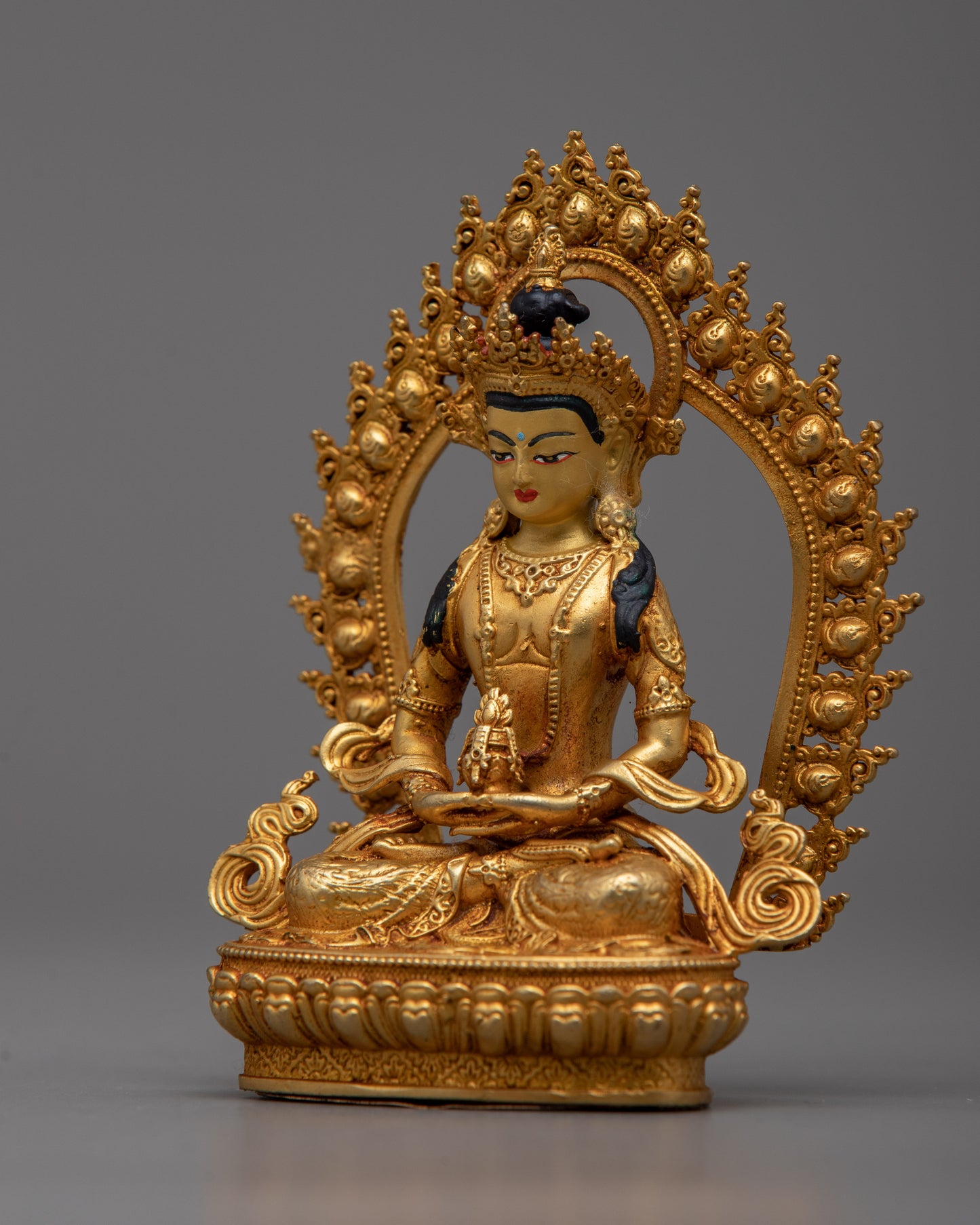 Tiny Buddha Amitayus Statue | Miniature Symbol of Eternal Life and Blessings