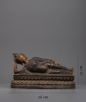 Buddha Statue Sleeping | Serene Representation of Buddha in Restful Meditation
