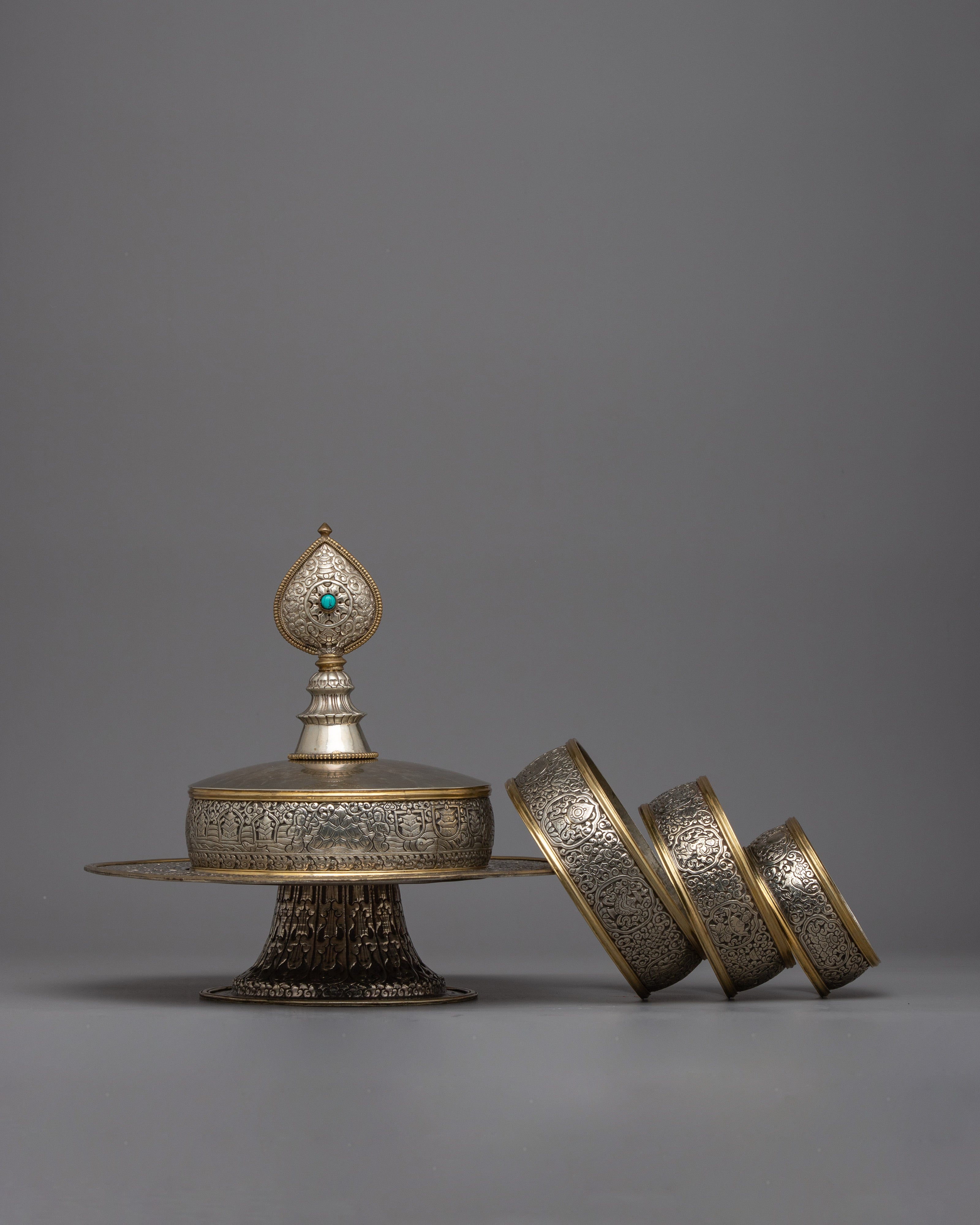 Rice Offering Mandala Set | Elevate Your Spiritual Offerings with Handcrafted Elegance