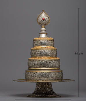 Rice Offering Mandala Set | Elevate Your Spiritual Offerings with Handcrafted Elegance