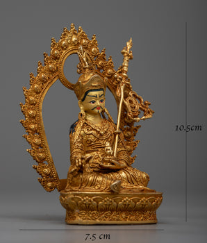 Machine-Made Guru Rinpoche Statue | Precision Craftsmanship for Spiritual Reverenc