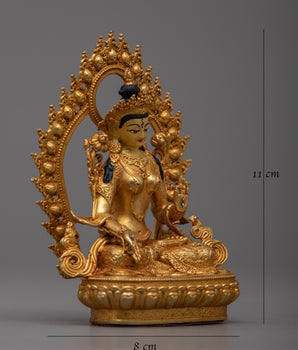 Goddess Machine Made White Tara Statue | Serene Symbol of Compassion and Healing