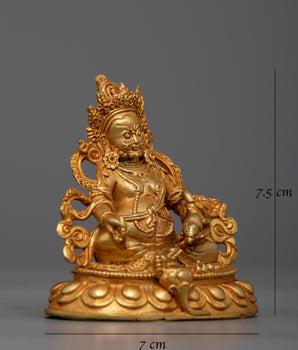 Copper Deity Dzambhala Statue | Perfect for Sacred Spaces