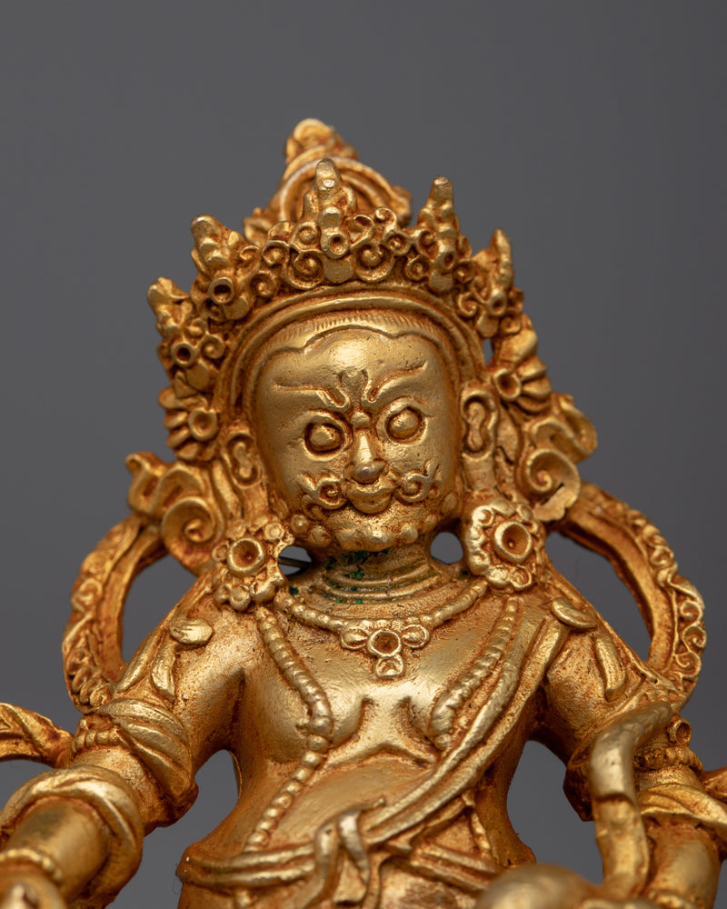 Copper Deity Dzambhala Statue | Perfect for Sacred Spaces