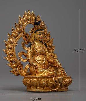 Copper Dzambhala Deity Statue | Embodying the Spirit of Wealth and Abundance