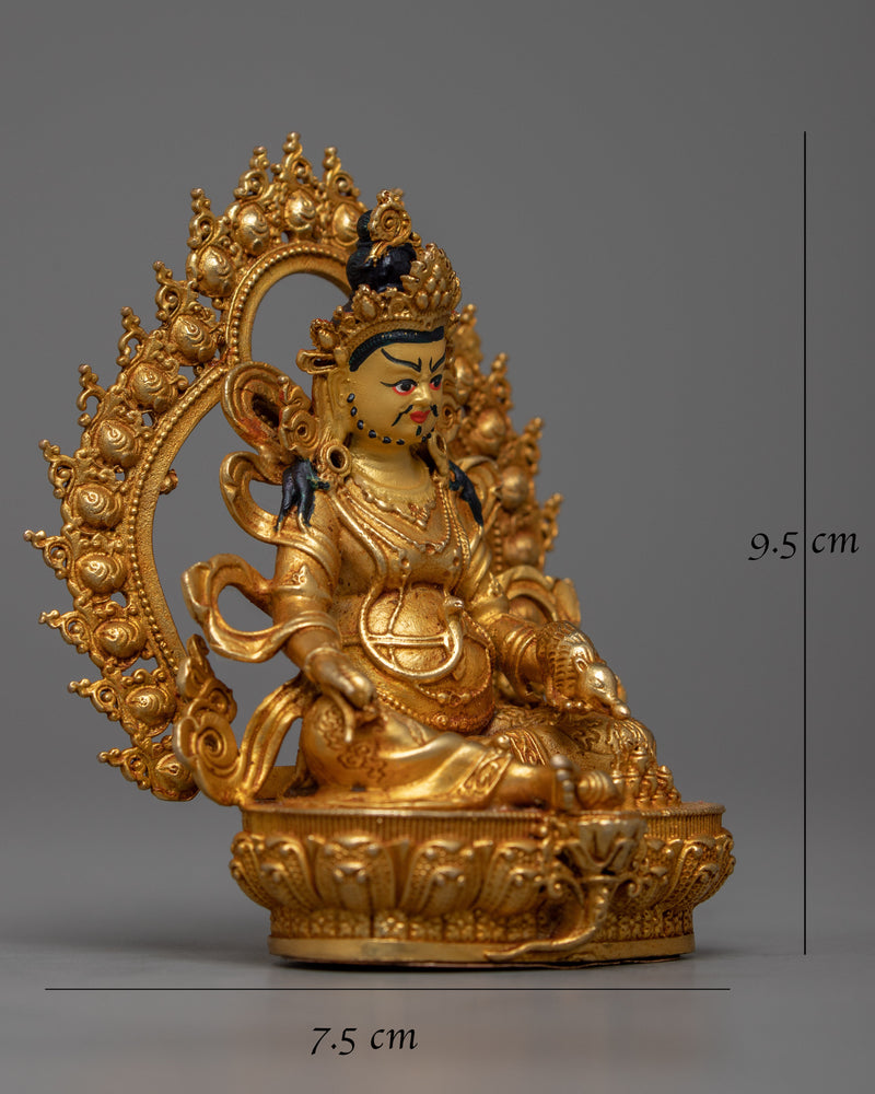 Copper Dzambhala Deity Statue | Embodying the Spirit of Wealth and Abundance