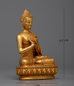 Vairocana Buddha Machine Made Statue | 24K Gold Plating for Radiant Spiritual Presence