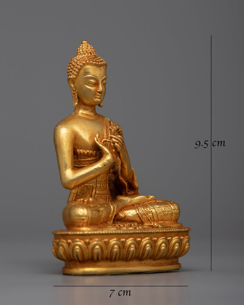 Vairocana Buddha Machine Made Statue | 24K Gold Plating for Radiant Spiritual Presence