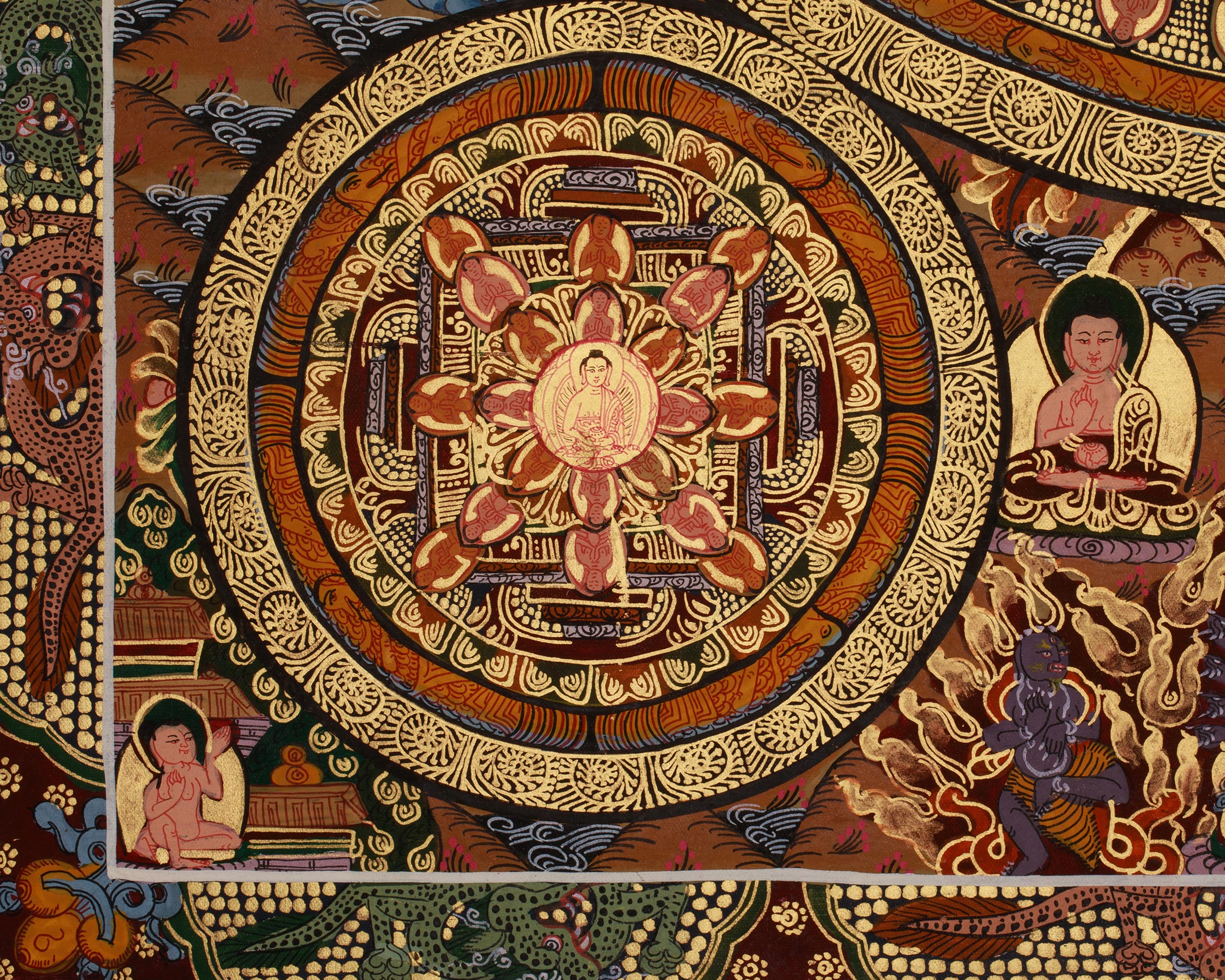 Traditional Art of Buddha Mandala | A Sacred Representation of the Enlightened Universe