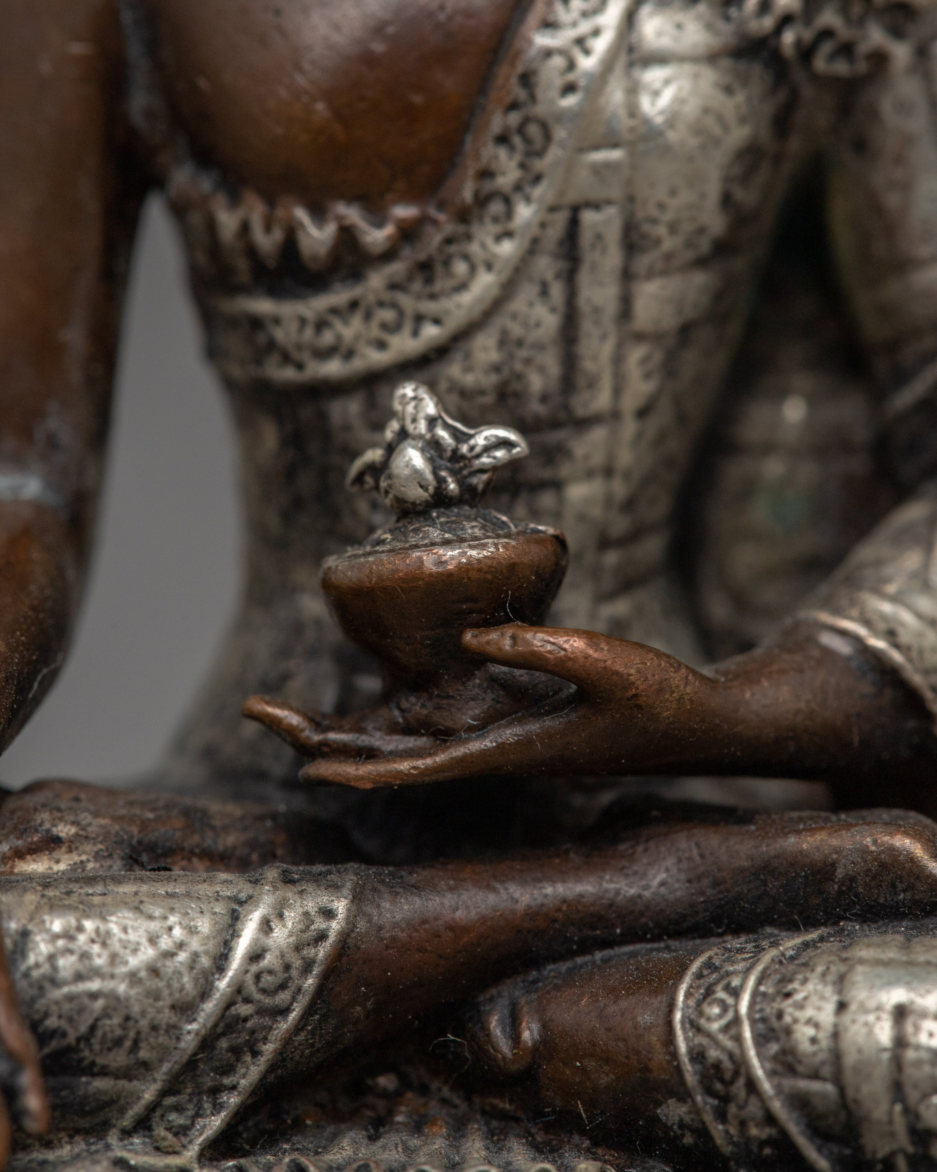 Silver Plated Three Buddha Set | Majestic Addition to Your Sacred Space