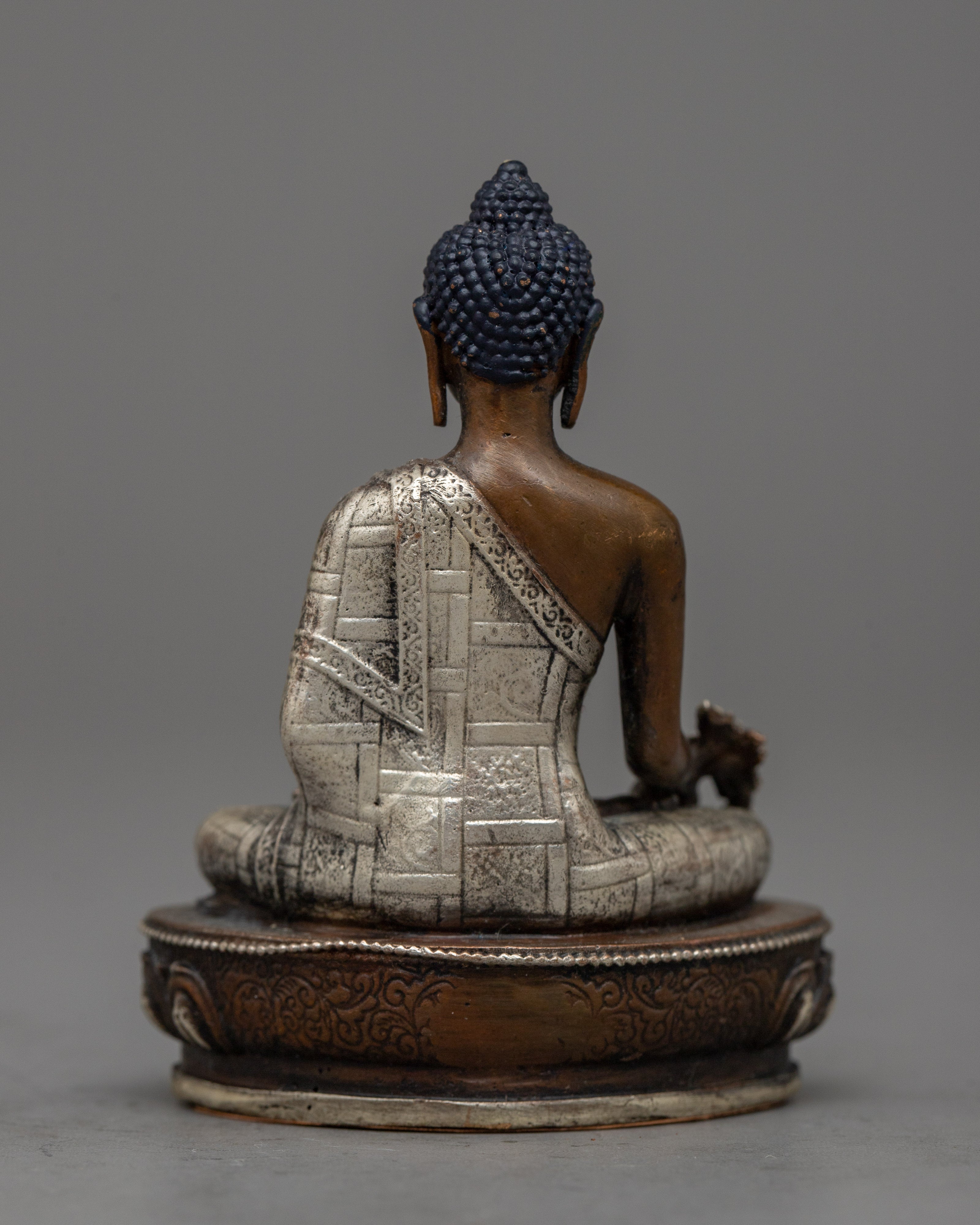 Silver Plated Three Buddha Set | Majestic Addition to Your Sacred Space