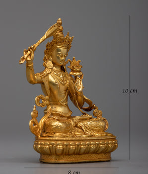 Machine Made Bodhisattva Set | Copper and 24k Gold for Serene Meditation Space