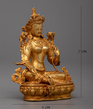 Spiritual Green Tara Statue | Machine Crafted with Exquisite Detail for Meditation Spac