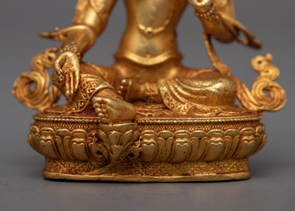 Spiritual Green Tara Statue | Machine Crafted with Exquisite Detail for Meditation Spac