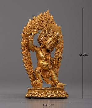 Sacred Vajrapani Figurine in Copper | Machine Made for Divine Protection