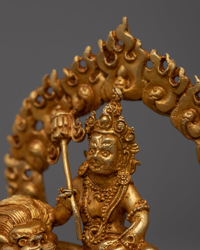 Machine Made King Vaishravana( Namtoshe )Statue | The Deity of Wealth and Abundance