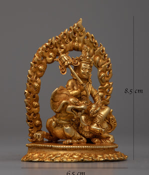 Machine Made King Vaishravana( Namtoshe )Statue | The Deity of Wealth and Abundance
