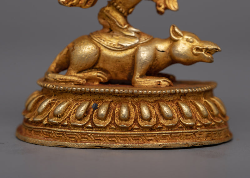 Dancing Ganesh Statue | 24K Gold Gilded Statue from Nepal