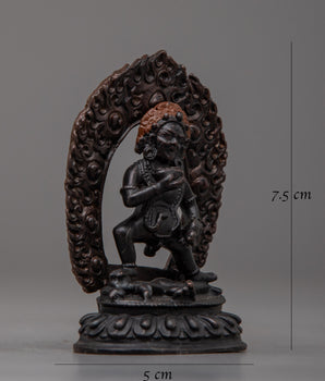 Machine Made Black Jambhala Statue | Statue for Serenity and Wealth Attraction