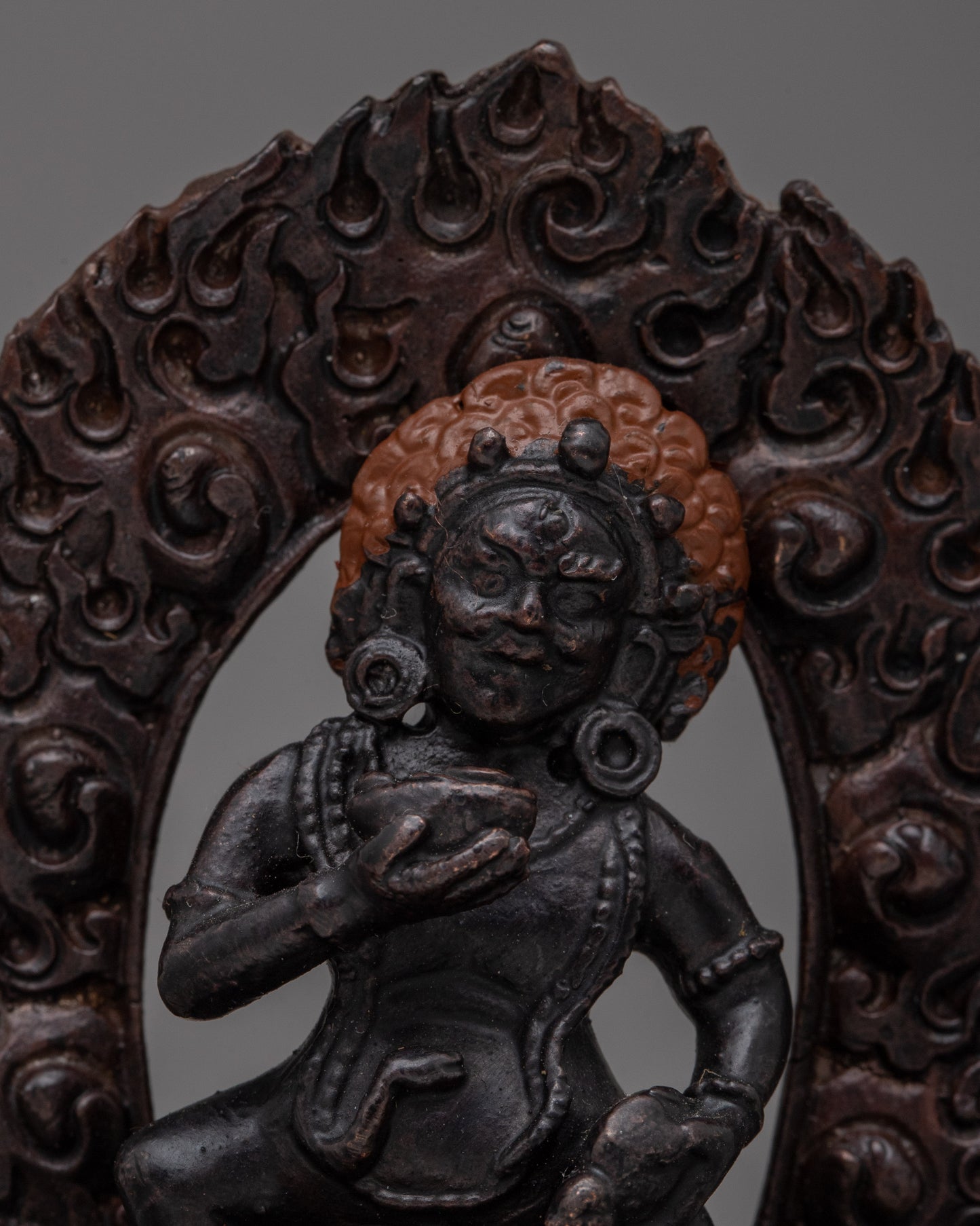 Machine Made Black Jambhala Statue | Statue for Serenity and Wealth Attraction