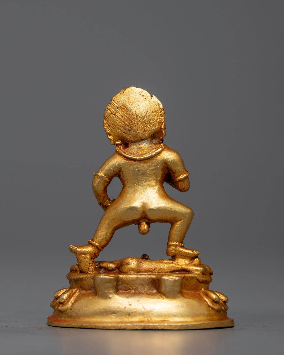 24k Gold Plated Black Jambhala Statue | Machine Made Artwork