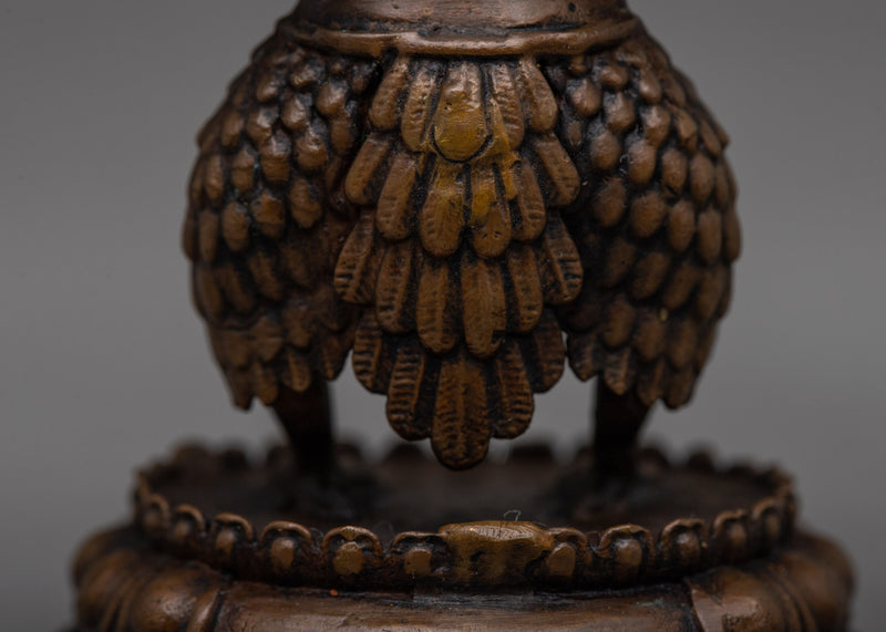 Oxidized Copper Garuda Statue | Deity of Strength and Vigilance