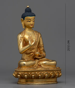 Amogasiddhi Statue | 8 Inches one of the Five Wisdom Buddhas of Buddhism