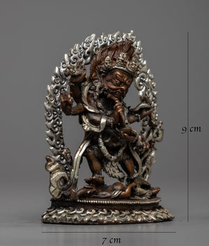 Machine Made Mahakala Statue | Symbol of Fearlessness and Power