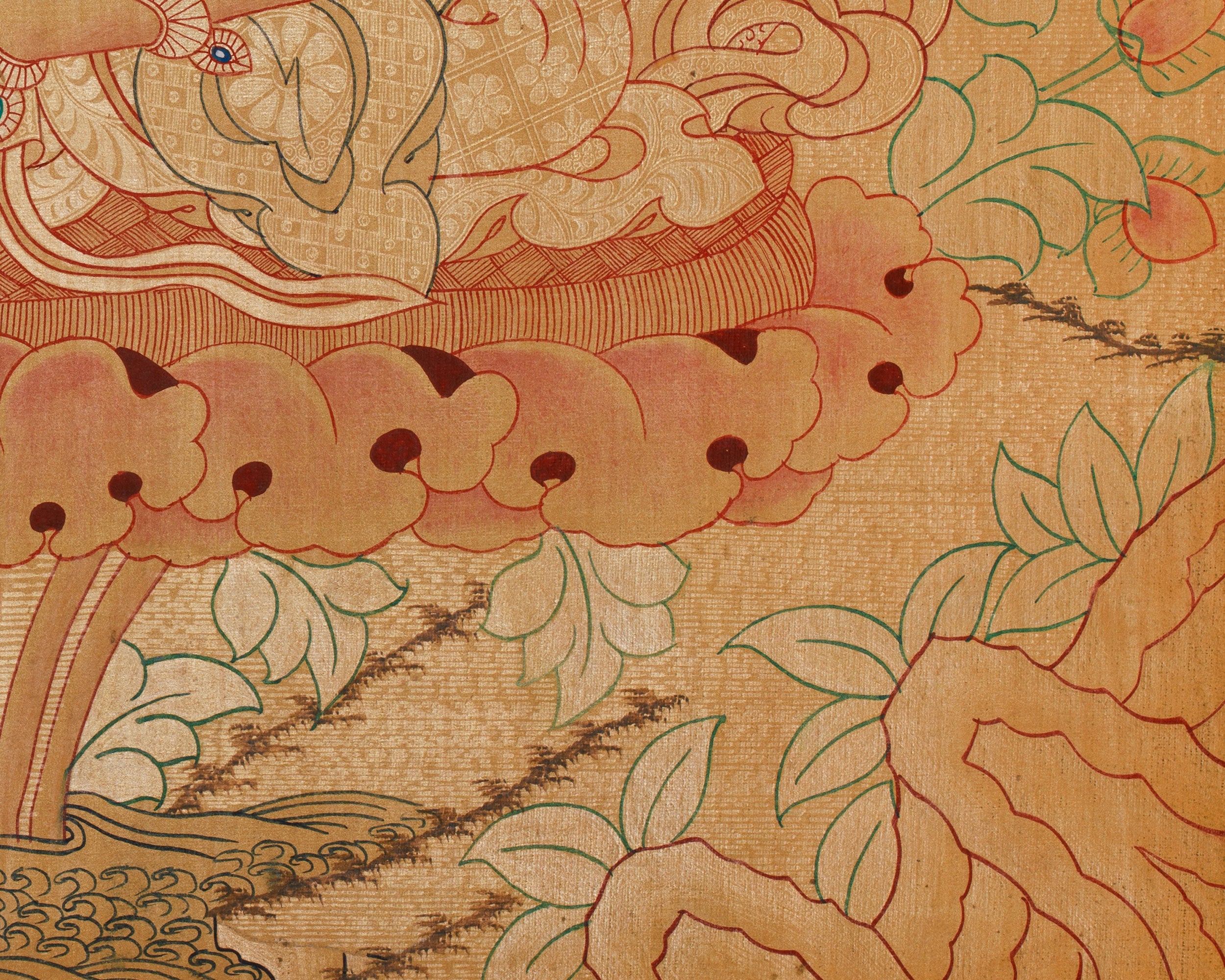 Buddhist Deity Manjushri Thangka | Wisdom Sword Protector