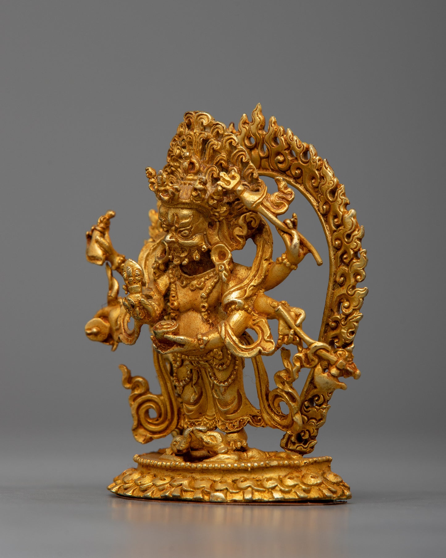 Majestic Machine-Made Mahakala Statue | Wrathful Deity for Empowerment