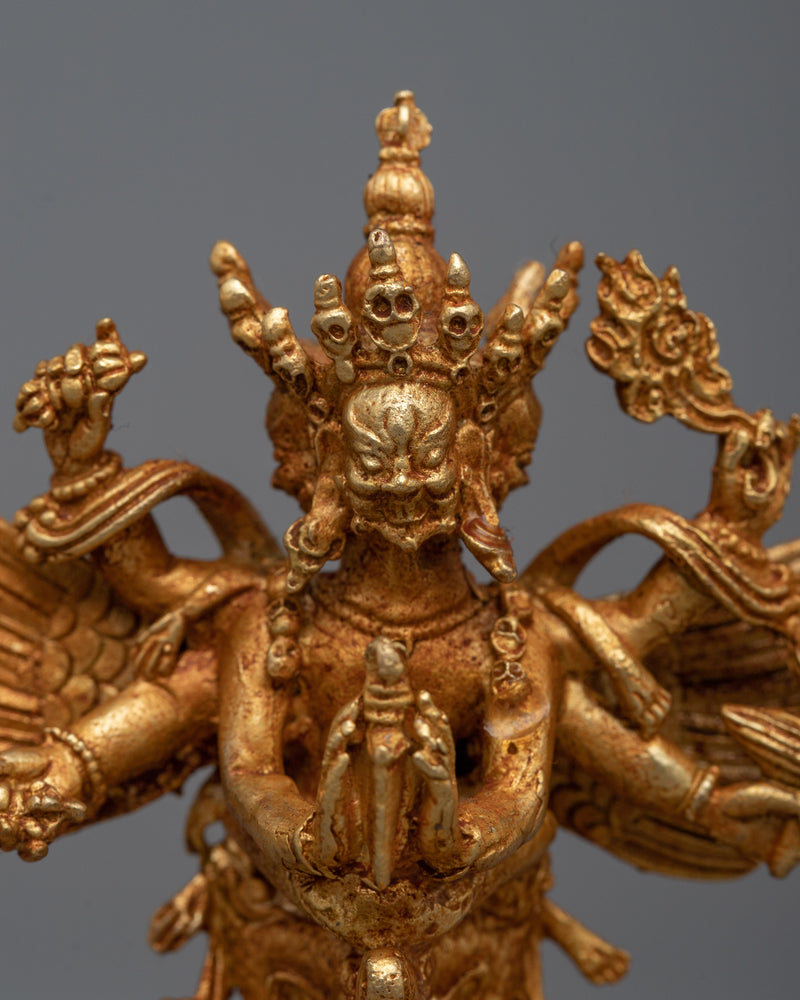 Machine Made Vajrakilaya Statue | Powerful Tibetan Deity Crafted with Precision