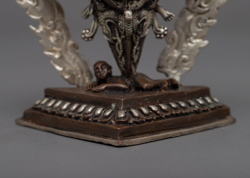 Machine Made Copper Vajrakilaya Statue | Fierce Guardian for Your Altar
