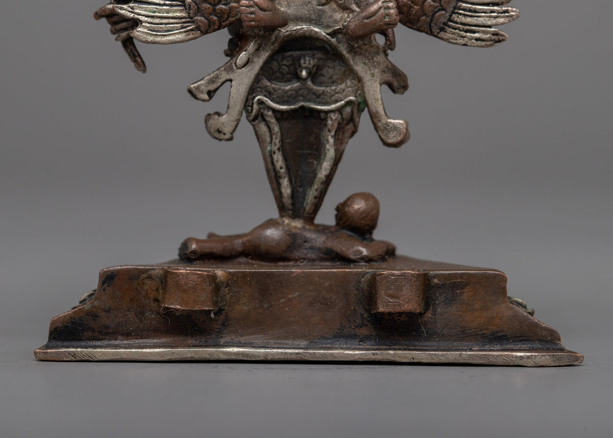 Machine Made Copper Vajrakilaya Statue | Fierce Guardian for Your Altar