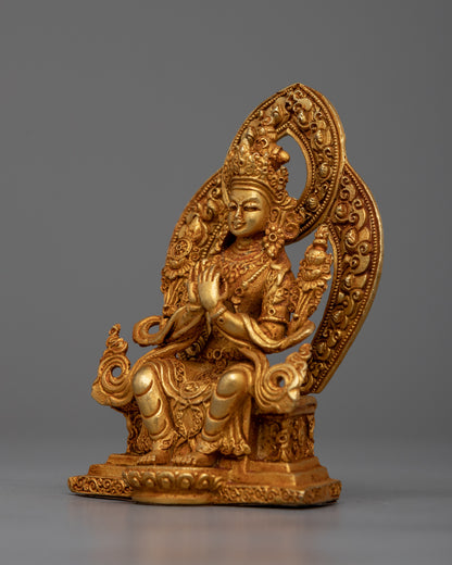 Maitreya Buddha Copper Statue | Future Buddha of Love and Kindness