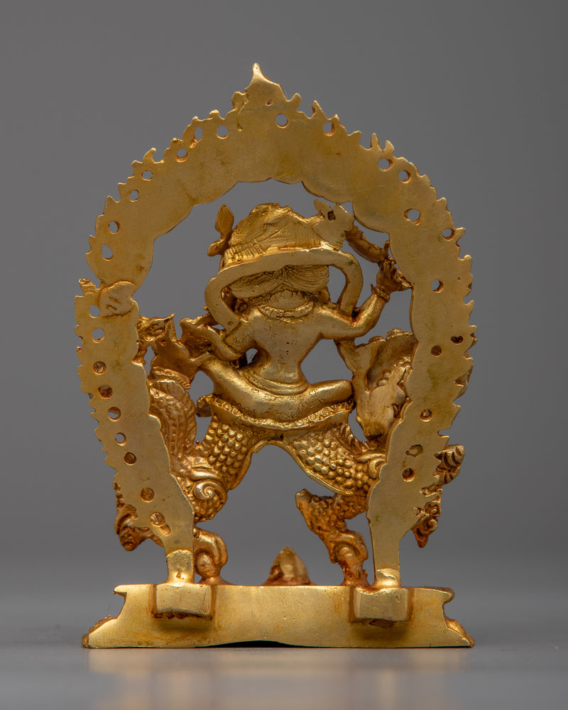 Machine Made White Dzambhala Statue | Buddhist Deity of Wealth