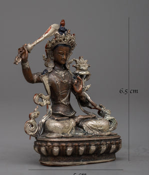 Wisdom Machine Made Manjushri Statue | Spiritual Guide Deity known for Cutting Through Ignorance