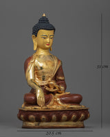 Gold Gilded Buddha Set