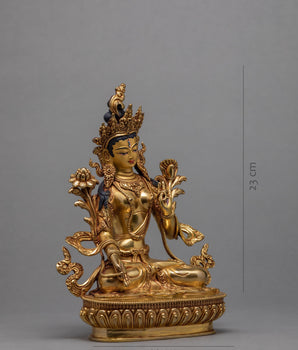 Bodhissattva Statues of Vajradhara, Amitayus, Manjushri, White Tara, Green Tara, Vajrasattva and Chenresig