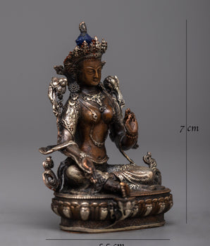 Buddhist Machine Made Green Tara Statue | Precision Made for Enlightenment and Healing