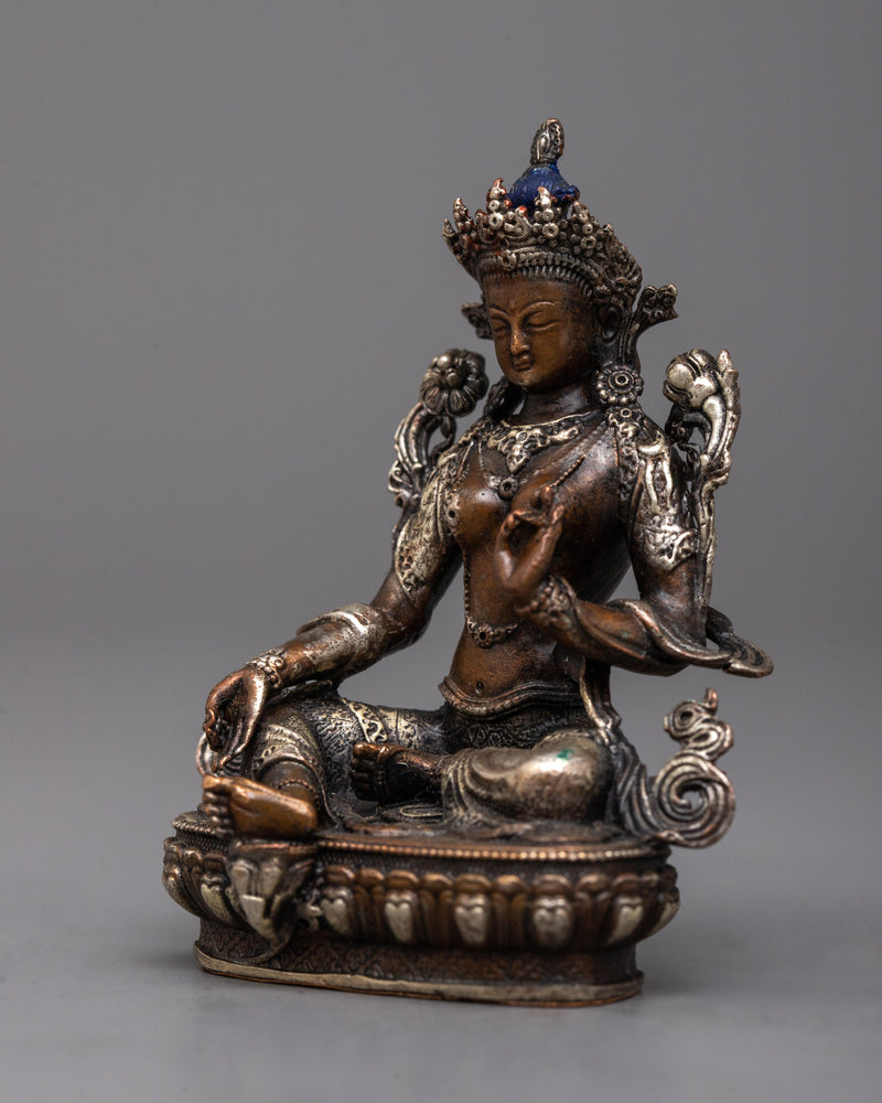 Buddhist Machine Made Green Tara Statue | Precision Made for Enlightenment and Healing
