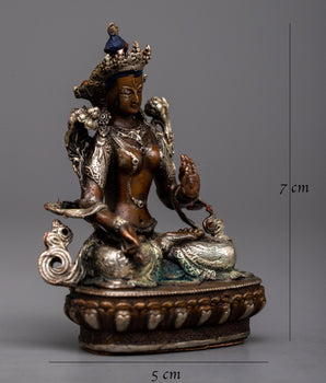 Small Machine Made White Tara Statue