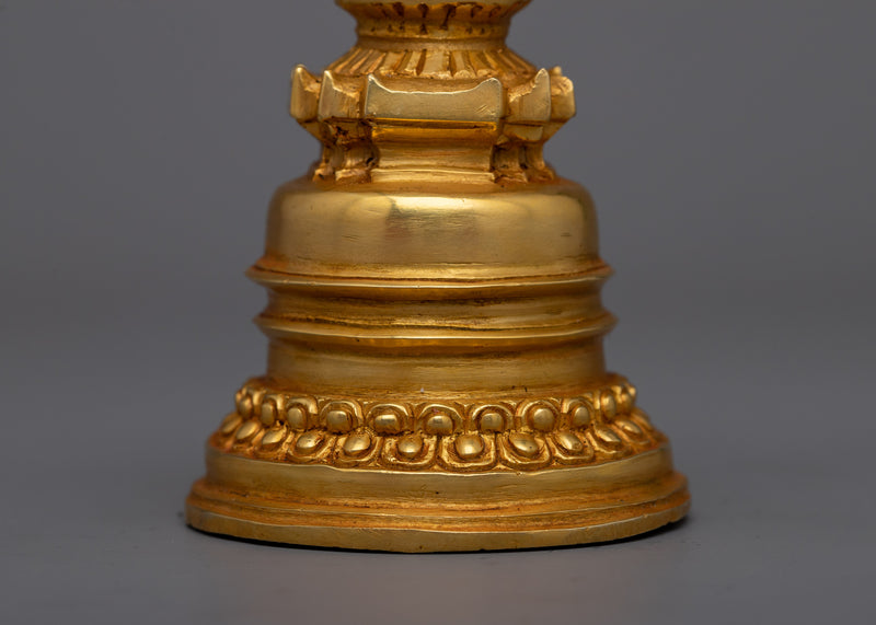 Buddhist Copper Kadampa Stupa |  Buddhist Decor with Ancient Wisdom