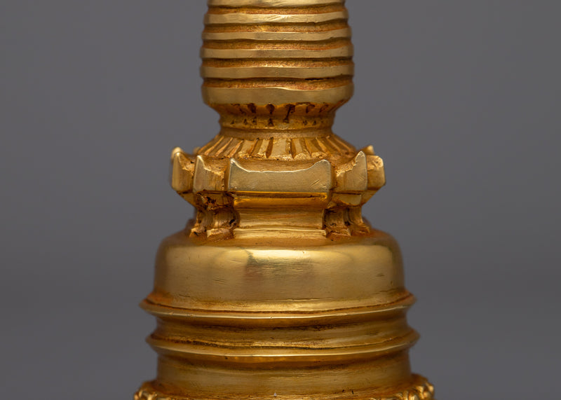 Buddhist Copper Kadampa Stupa |  Buddhist Decor with Ancient Wisdom