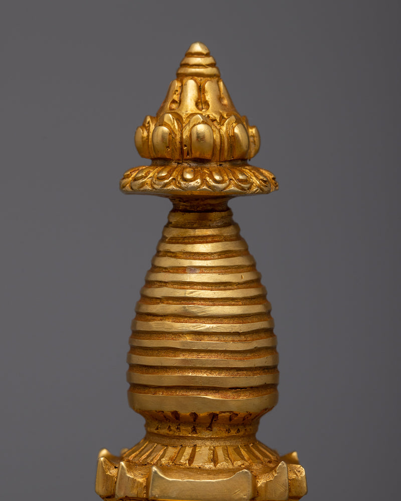 Buddhist Copper Kadampa Stupa |  Buddhist Decor with Ancient Wisdom