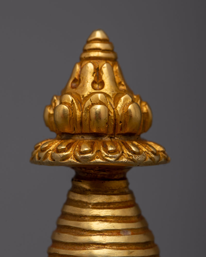 Buddhist Copper Kadampa Stupa |  Buddhist Decor with Ancient Wisdom